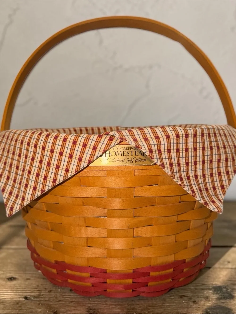 VINTAGE 1999 Longaberger Homestead Collectors Club Edition Basket